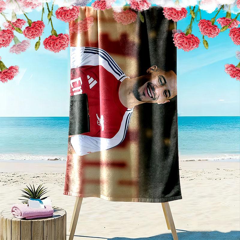 Saliba Print Beach Towel, Large Soft Quick Dry Towel for Beach Camping Swimming