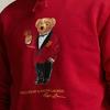 Polo Ralph Lauren SS24 Letter Bear Print Casual Hoodie Men Hoodies Red MNPOKNI16823377-600