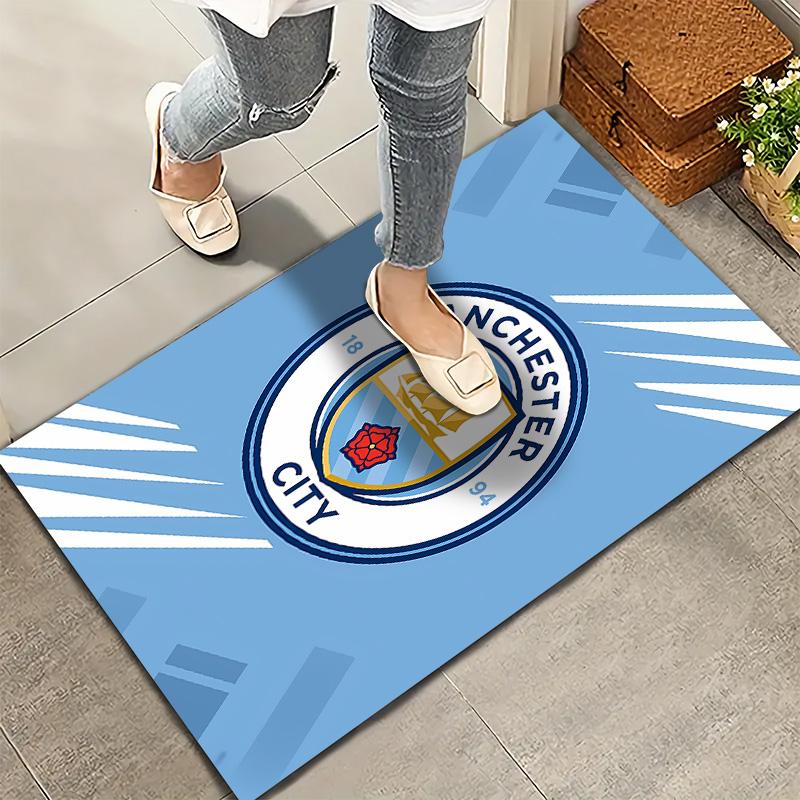Manchester City Fc Pulse Carpet Rug For Living Room Bedroom Home Sofa Decoration Kids Play Nonslip Floor Mat