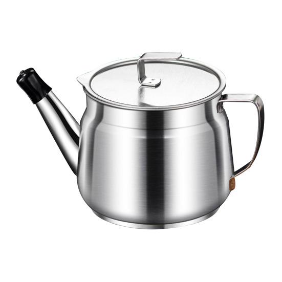 Bacon Grease Container with Strainer And Lid 1.5/2L Stainless Steel Container for Frying Oil Storage Pot Fat Storage Easy-Grip Handle