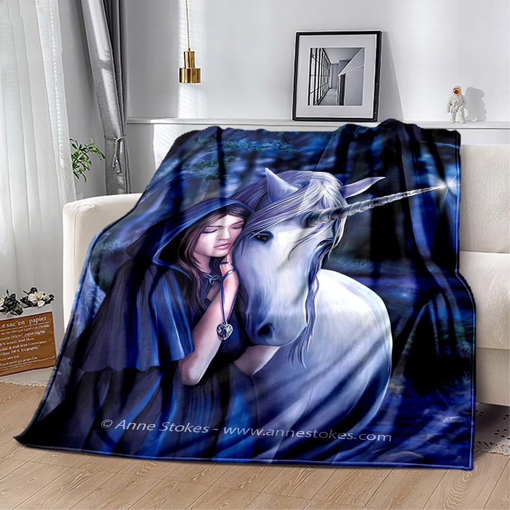 Gothic Style Blanket Comfortable Perfect for Livingroom Bed Seaside Four Seasons Multipurpose Warmthful Decor Best Holiday Gift for Friends Family