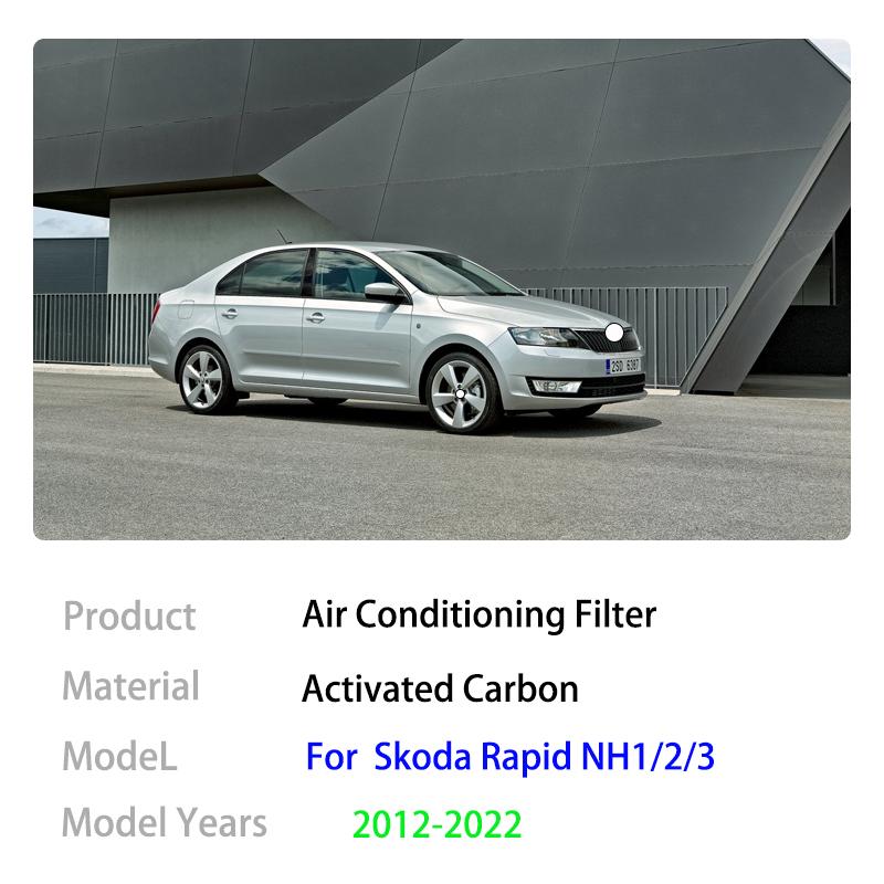 Air Conditioning Filter For Skoda Rapid NH1 NH2 NH3 Volkswagen VW Polo 2012~2024 2013 2016 2017 2018 2020 Activated Carbon Parts