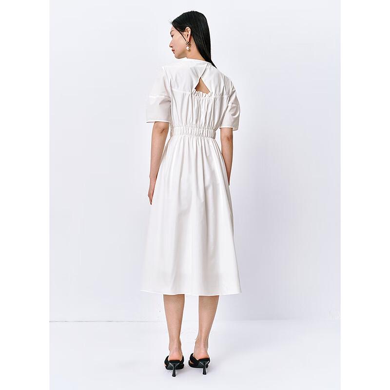 Peacebird Women's Elegant V-Neck A-Line Maxi Dress