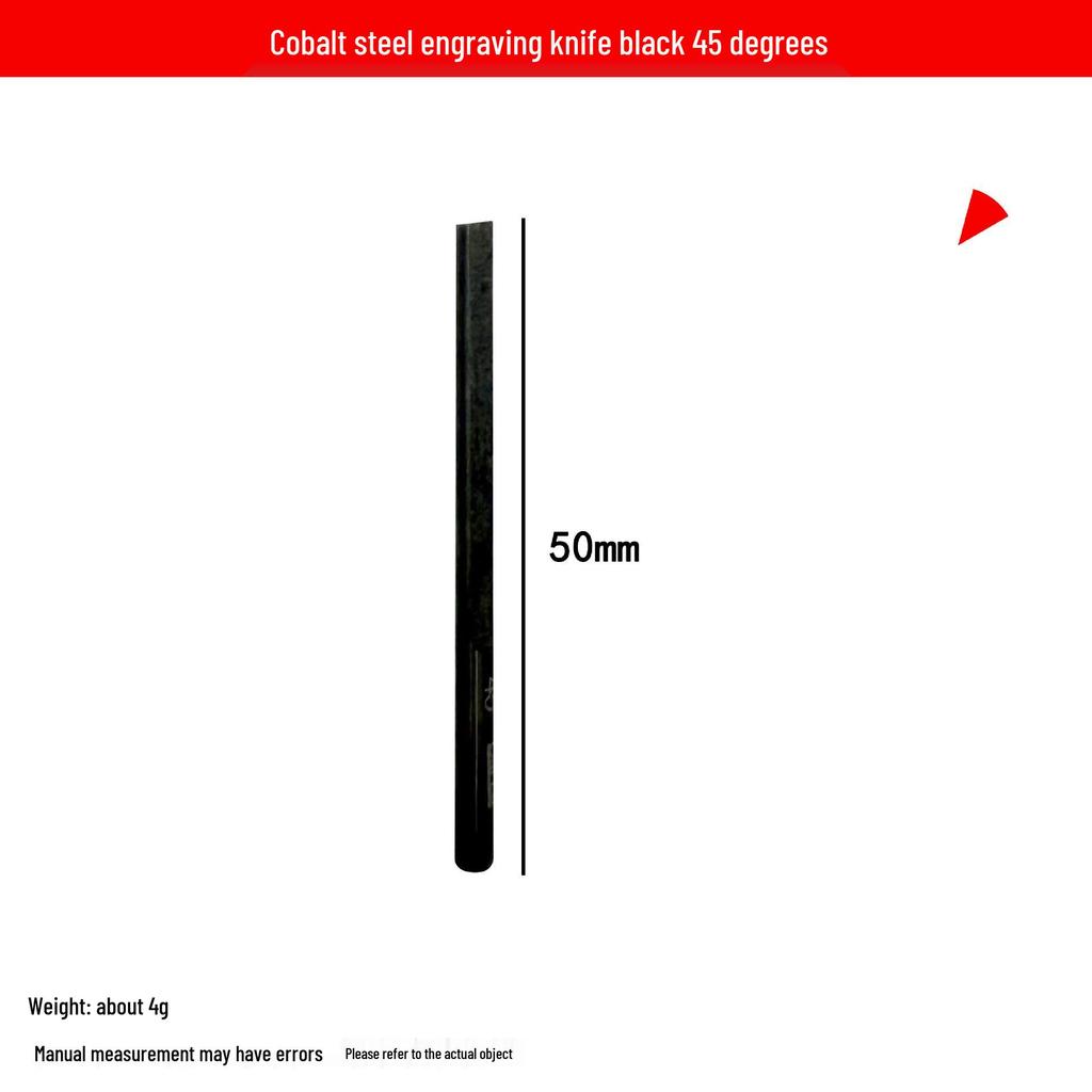 Cuchillo Rectangular Rombo de Acero al Cobalto para Grabado DIY Máquina Neumática de Grabado de Joyería de Oro y Plata