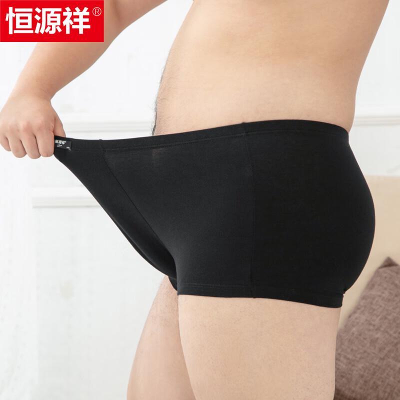 Hengyuanxiang Men's Plus Size Cotton Boxer Briefs