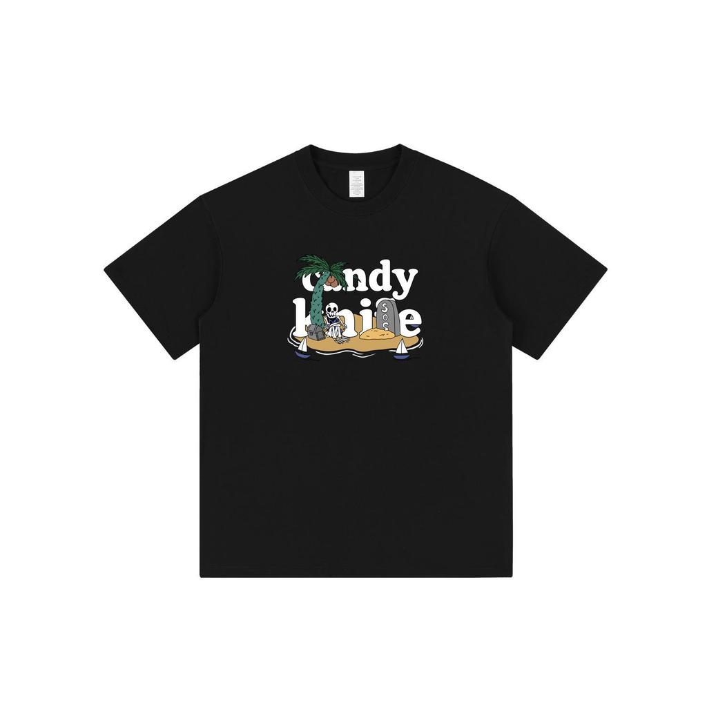 Summer Cartoon Print Chic Short Sleeve T-Shirt for Men & Women - Pure Cotton, Loose Fit