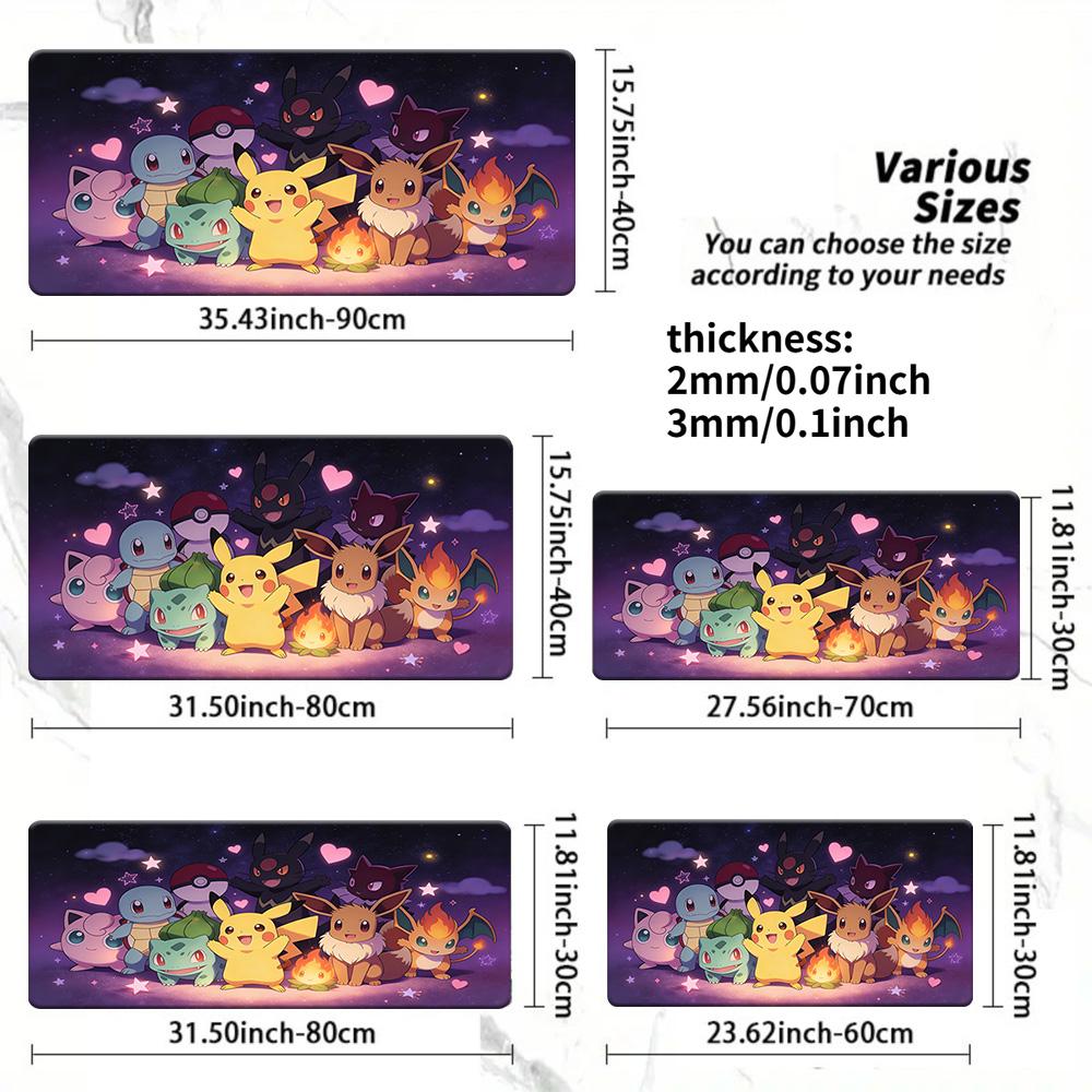 Neon Glow Umbreon TCG Playmat NonSlip Washable Desk Mat 30x80x0.2cm