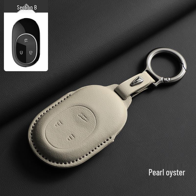 NIO ES6/EC6/ET5/ES8/ET7/ES7/EC7 Brown Key Cover and Buckle (2023 Model)