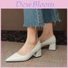 Low Cut Mary Jane High Heels With Thick Heel For Daily Office Wear