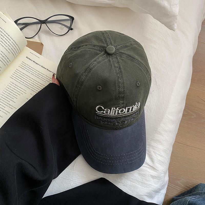 Classic Baseball Cap With Embroidered Letters And Wide Brim For Casual Outdoor Wear