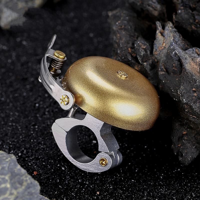 BIKING Retro Fahrradklingel Klarer Lauter Ton Kupfer MTB Mountainbike Lenker Ring Hupe Sicherheit Radfahren Warnung Alarm