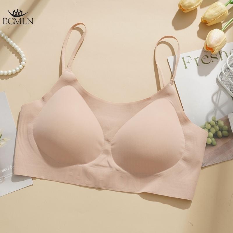 

Женские регулируемые бюстгальтеры-бралетты на завязках, беспроводные, бесшовные, тонкие, на бретелях-спагетти, бюстгальтер-майка XL бежевый