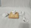 Solid Wood E27 Bedside Table Lamp Base with Switch - DIY LED Lamp Holder Accessories