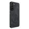 New Leather Matte Frosted Magnetic Phone Case For Samsung Galaxy S21 S22 S23 FE S24 Plus S25 Edge Shockproof Bumper Soft Cover