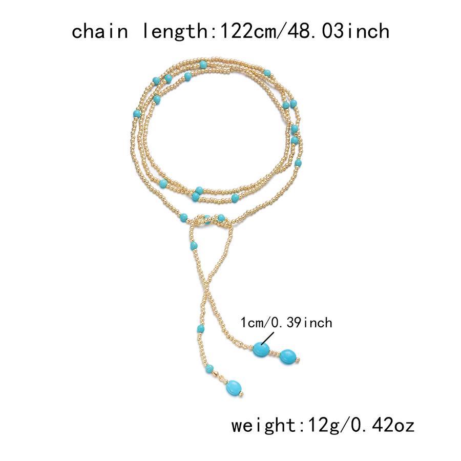 Luxury Aesthetic Hip Hop Irregular CCB Pearl Strand Necklace Fashion Y-Shaped Round Tassel Choker
