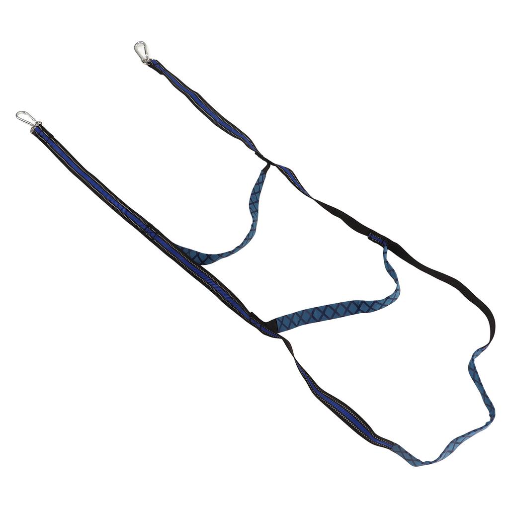 Marine Boat Rope Ladder Boarding Steps with Hooks Nylon Blue Portable Foldable for Yachts Kayaks