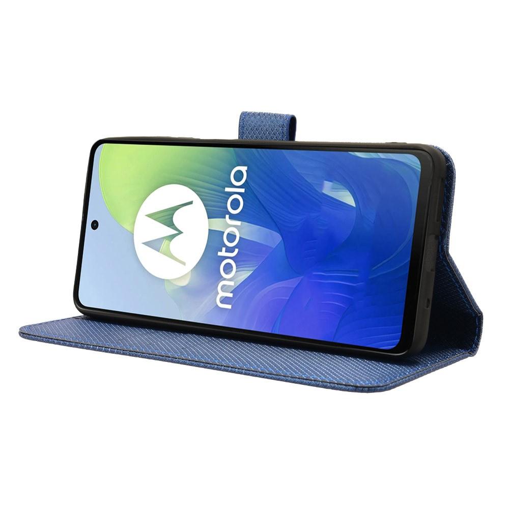 Flip Case for Motorola Moto G24 / G24 Power / G04, Wallet Smart Magnet, Blue