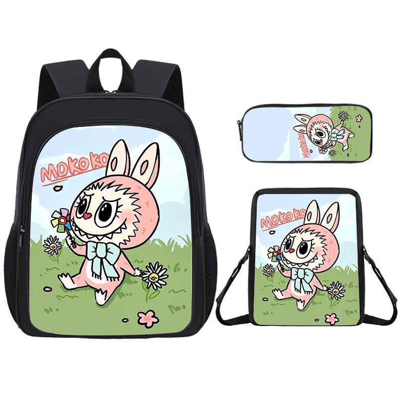 Cartoon Backpack For Kid With Graphic Design And Large Capacity Daily For
