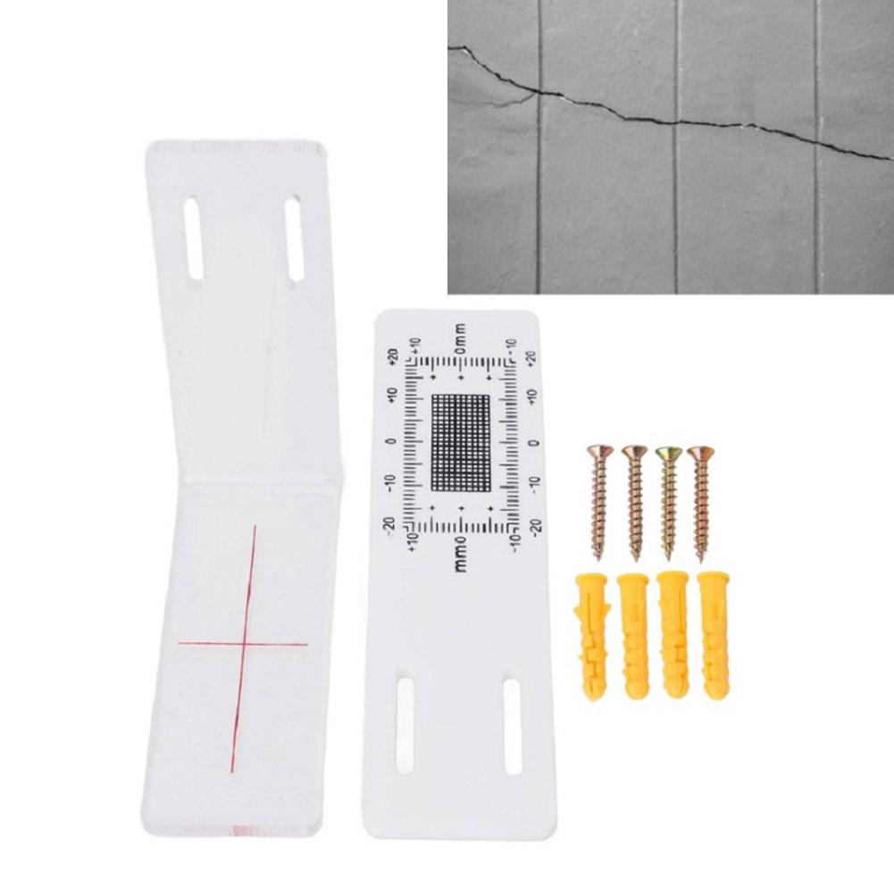Crack Monitoring Record Crack Gauge Monitor Crosshair Alignment Displacement Monitoring High-quality Acrylic Easy Installation