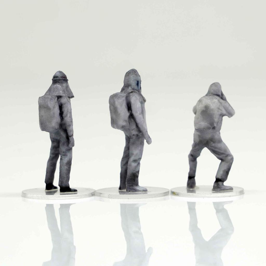 Figreal 1/64 Firefighter 005 3-piece Set