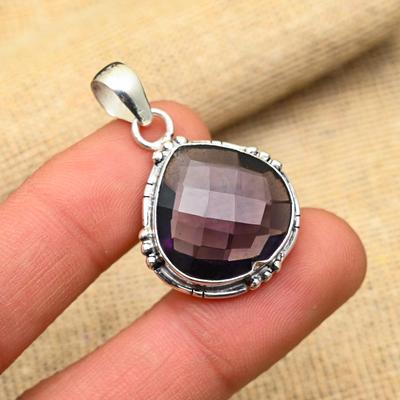 Χειροποίητο μενταγιόν πολύτιμος λίθος από ασήμι 925 για δώρο γάμου