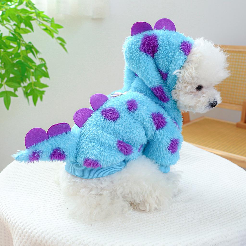 Winter Fleece-Lined Dog Cat Coat Warm Plush Puppy Kitten Clothes Costume Outfit Puppy Dog Clothes Dog Sweater for Large Dogs