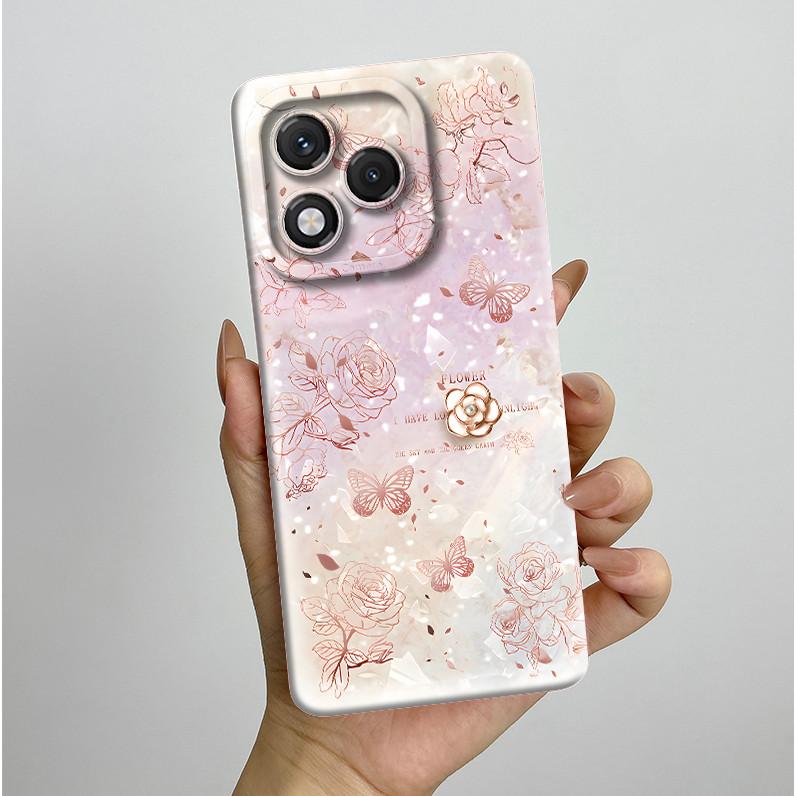 Pretty Butterfly Flowers Cover For Honor 400 Lite Casing ABR-NX1 For Honor 400 Honor400 Lite 5G Silicone Back Covers Case Bumper
