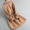 Woolen Coat for Women, Fashionable Autumn and Winter Clothing for Small People, New Year's Style, Slimming, Mid-length Woolen Coat
