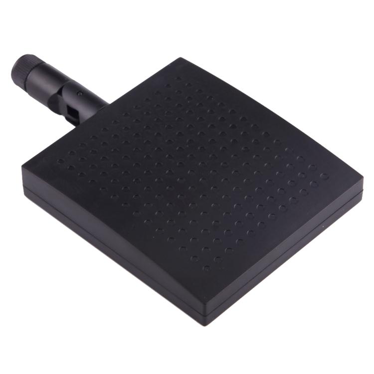 Antenă WiFi cu panou de 2,4 GHz, conector SMA mascul 12dBi(Negru)