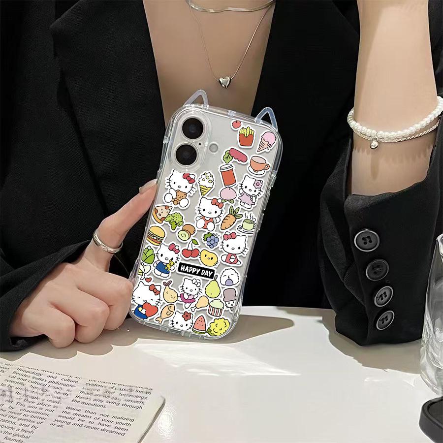 Sanrio TK Cat Ears KT Phone Case for Apple 14 - New Model