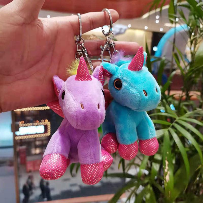 Soft And Cuddly Unicorn Plush Keychain Cute Animal Figurine For Bag Accessories