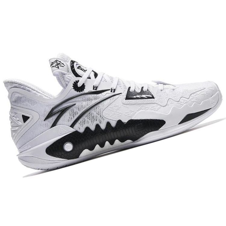 Anta Shock Wave 5 Scarpe da Ginnastica da Uomo Primo Anno Bianco Nero 112331106-9