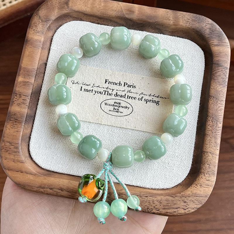 Dunhuang Little Persimmon Bodhi Single Circle Hand String for Men and Women, Playing Cultural and Artistic Bracelet, Bodhi Root Design Bracelet