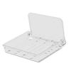 Wall Mounted Folding Shelf Transparent Punch   Large Capacity Strong Foldable Floating Wall Shelves for Bathroom