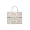 BookTote Embroidery Tote Bag, Shopping Bag, Handbag Large Women's Gray M1286ZTDT-M932