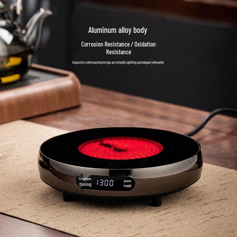 Ya Gong Electric Ceramic Tea Stove: Smart Timer Kettle for Boiling Water & Brewing Tea with Aluminum Alloy.