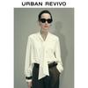 UR Urban Collection Women's Silk-Blend Tie-Neck Blouse