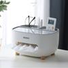 Tissue Storage Box Napkin Holder Multifunctional Sundries Storage Ontainer Living Room Stationery Organizer Box for Home Office