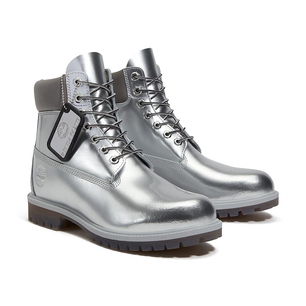 Veneda Carter X Timberland 6 Inch Premium Boot Silver Unisex Sneakers TB0A6D9M-EBN
