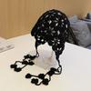 Korean Style Hollow Pullover Hat Breathable Brimless Tassel Cap Crochet Knitted Hats  Autumn