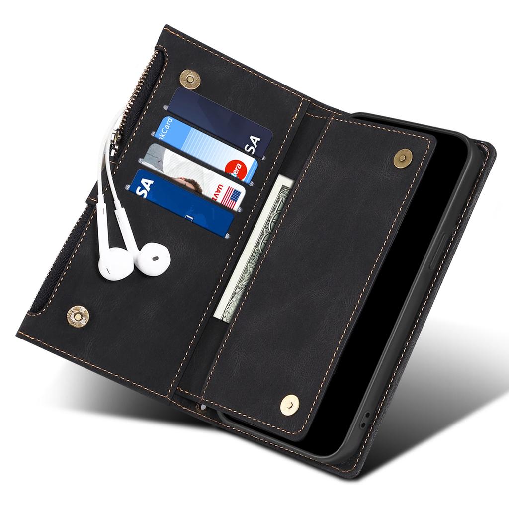 ESEBLE Star Series For Google Pixel 9/Pixel 9 Pro Case Zipper Wallet Leather Stand Phone Cover