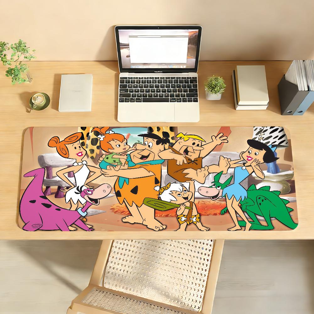 Cartoon F-Flint-stones-S Classic Mouse Pad Non-slip Rubber Gamer Balance Computer Mat Decoracion Deskmat Laptop Office Large