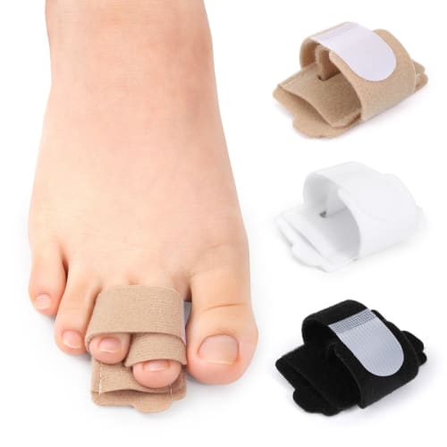 Hammer Toe Wraps, Orthotics, Toe Bandage Protectors for Broken Toes, Overlapped Toes, Curved Toes, and Bunion Alignment, Reusable Fabric Buddy Wraps,