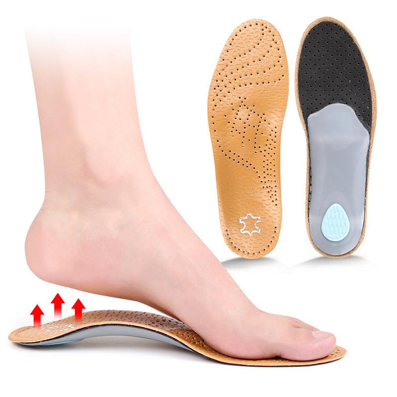 New Arch Orthopedic Insoles Men's and Women's Flat Feet XO Type Leg Arch Support Pad Soft Non-slip Shock Absorbing Breathable Full Pad