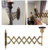 Antique Bronze Finish Metal Candlestick Holder Wall Mounted Candle Holder  Ambient Lighting