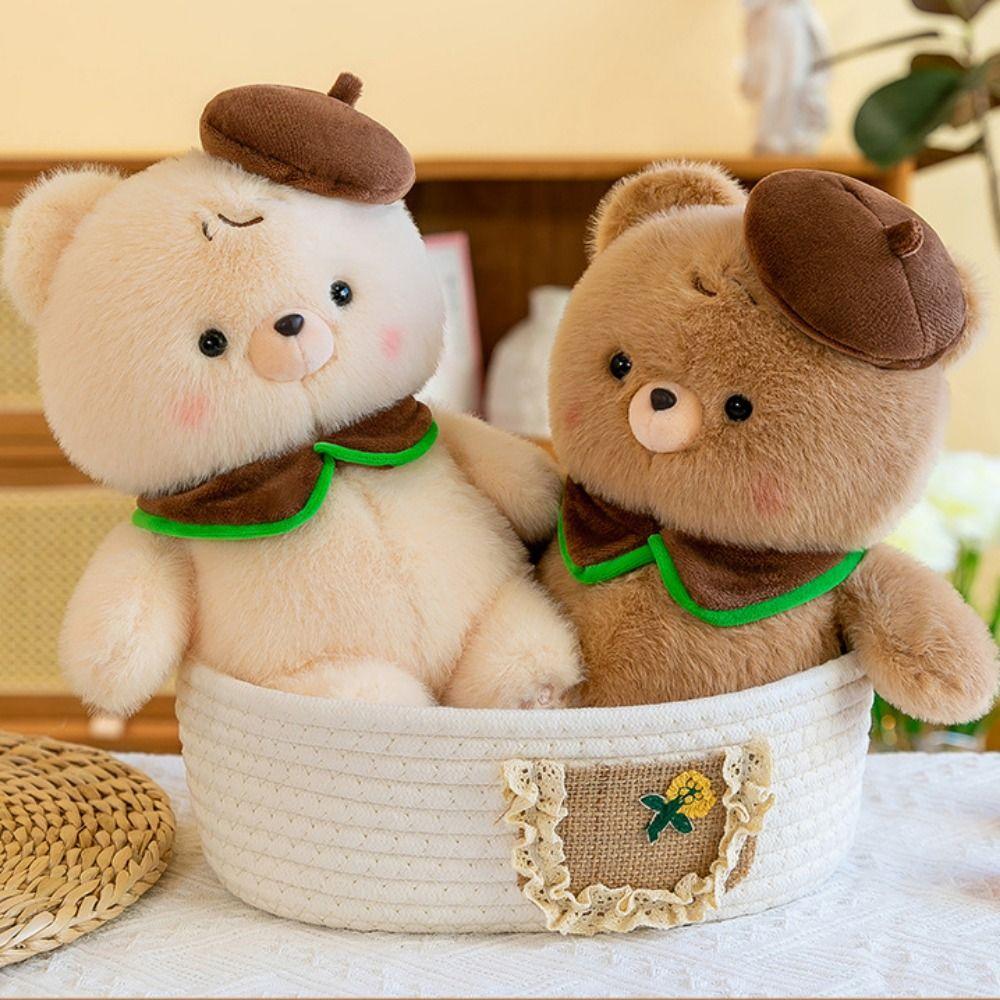 

Stuffed Animals Hat Bear Plush Toy Rouge Hug Bear Plush Toy Christmas Gift коричневый