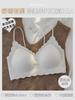 Small breasts gather and show large comfort, gray 1111 new thin shoulder straps hanging around the neck, less seamless bra cover