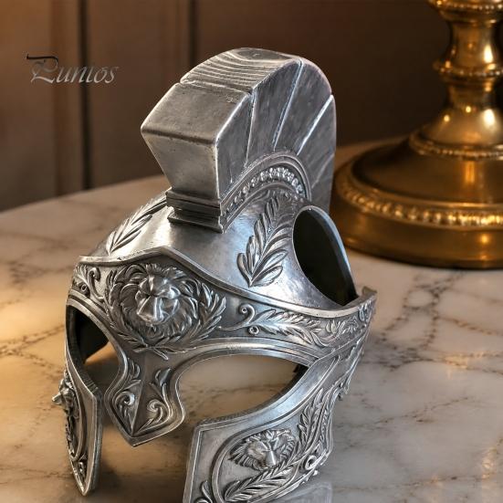 Roman Warrior Pet Mask Centurion Cat Helmet, 3D Printed Mask, Safe Headwear Funny Cosplay for Party Costume Accessories