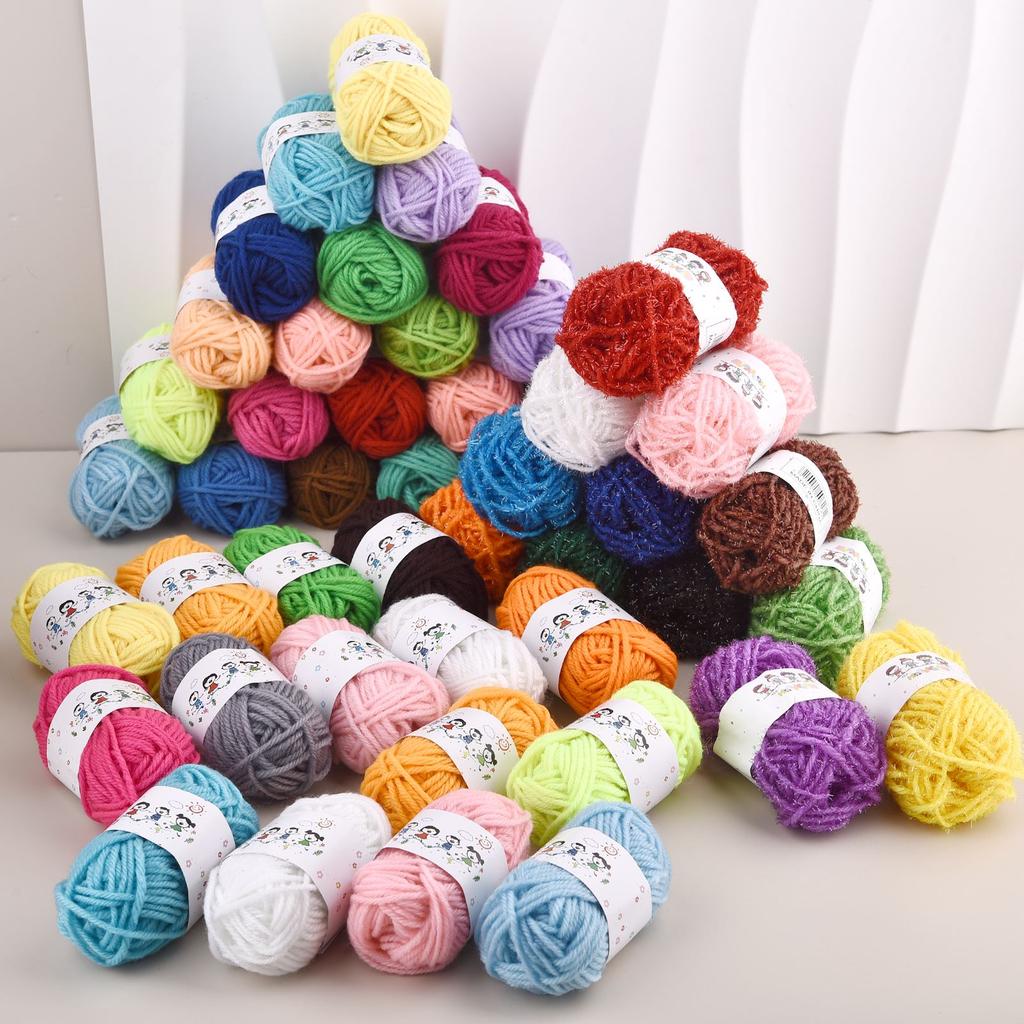 12color/Set Milk Cotton Knitting Cotton Thread Hand-Knitting Thread Soft Warm DIY Sewing Crochet Hand Crafting Hat Dolls Sweater