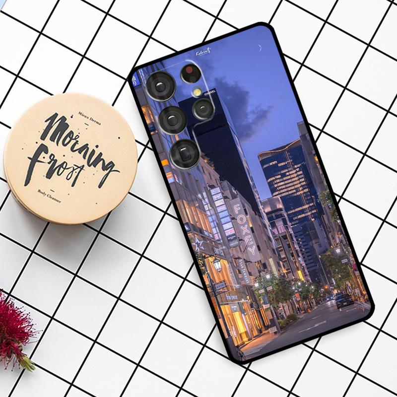 Manga Anime Street Case For Samsung Galaxy S21 S22 S23 S24 S25 Ultra S9 S10 S25 Plus S25 FE S20 FE Phone Cover